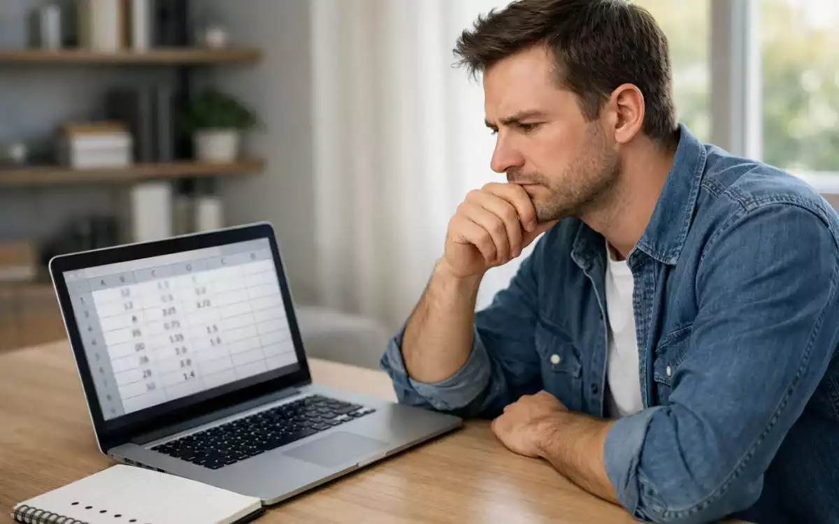 Wetter analysiert Quoten und Wahrscheinlichkeiten am Laptop
